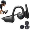 Generico E12 Smart Bone Conduction Headphones with AI, Ip54 Waterproof (black)