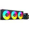 Mars Gaming ML-LCDPRO360 Raffreddamento Liquido AIO 600 W TDP, Schermo LCD 2,8 Multimonitor, Pompa 4ª Gen Opti-Chamber con Base in Rame, 3× Ventole 120 mm ARGB Infinity Mirror, Nero