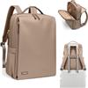 GOLF SUPAGS Elegante Zaino per Laptop da Donna Approvato Dalla Compagnia Aerea Perfetto per il Lavoro, l'università e i Viaggi Zaino Multifunzionale Casual Adatto a Notebook da 14 Pollici (Champagne)