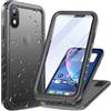 Cozycase Cover TOP 360 Antiurto IP68 Impermeabile Per iPhone XR 10 | Indistruttibile Rugged Militare, Subacquea Waterproof Anti Urto Resistente Antipolvere, Custodia Integrale Doppia Case. Nero