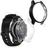 kwmobile Set 2x Custodia Smartwatch Compatibile con HONOR Magic Watch 2 46mm Cover - Case Silicone Protezione Orologio Fitness trasparente/nero