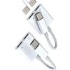 Kefiany Adattatore Cavo Aux USB C Jack Audio Ricarica(2Pack) Doppio Tipo C Cuffie Caricatore Adapter per Apple iPhone15 Compatibile per Samsung Auricolari Sdoppiatore Headphone Splitter Presa Accessori tp-BH