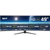 iggual Monitor 5K UltraWide 49 Curvo 32:9| Pannello VA LED 5120x1440 (DQHD) 240Hz, 100% sRGB| Connessioni: USB-A, USB-B, USB‑C 90W, HDMI 2.1, DP 1.4| FreeSync, HDR| Design Frameless e supporto