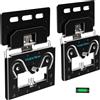 Supcline Supporto da Parete per TV Ultra Sottile Compatibile con TV Piatti e tvs a Cornice 4K LED LCD QLED da 14"-80", Staffa tv a Basso Profilo, Aspetto Minimalista, Sostiene Fino a 45KG