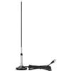 Bingfu Antenna VHF UHF Radio Mobile 2.5/3.5 dBi 43 cm Fibra di Vetro | Bibanda 136-174/400-460 MHz, Base Magnetica, Cavo R58 5 m, per Veicolare Camion Camper Marittimi Radioamatore, VHF Marino