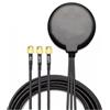 Panlouting 3in1 Auto GPS Antenna Attiva con Connettore SMA per 4G LTE MIMO + WiFi + GPS | 3 Metri | Base Magnetica | Per Sistema di Navigazione GPS Auto Router Mobile Gateway Modem