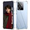 ISOI - Cover compatibile con Realme GT 7 5G/Realme GT 7T 5G Custodia, con Paraurti Airbag Antiurto Protezione Completa, Case Protettiva in Silicone TPU Ultrasottile e Morbido - Trasparente