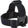 REY Supporto per la testa - Casco da bici per videocamera sportiva GoPro, antiscivolo, supporto per la testa, arrampicata, escursionismo, surf...