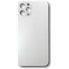 Smartex® Vetro copribatteria per scocca Posteriore Big Hole Compatibile con iPhone 12 PRO | Senza Logo (Bianco)