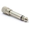 CABLEPELADO - Adattatore audio stereo da jack femmina da 3,5 mm a jack maschio da 6,35 mm, mono, adattatore connettore per cuffie, nichel, placcato argento