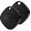 VOCOlinc Air Tag Tracker 2 Pezzi, Bluetooth Localizzatore Chiavi Compatibile con Apple Dov'è App (solo iOS, NON per Android), Trova Oggetti per Portafogli, Valigie e Bagagli, Batteria Sostituibile