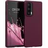 kwmobile Custodia Compatibile con Motorola Edge 20 Cover - Back Case per Smartphone in Silicone TPU - Protezione Gommata - viola bordeaux