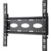 B-Tech BT8441/B - Supporto universale a parete fisso per schermi piatti con regolazione laterale, adatto per schermi di medie e grandi dimensioni fino a 80 kg, collare compatibile con montaggio su