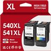 ZENOINK 540 541 XL Cartucce, PG 540XL CL 541XL Nero Colore Sostituzione per Originali Canon 540 541XL Cartucce Multipack per Canon Pixma MG3650S MG3650 MG3600 MG2250sTS5150 TS5100 TS5151 MG3150 MX395