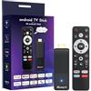 GREVA Android TV Stick 4K Ultra HD Streaming Dispositivo di Streaming, Ultimo Android 14.0 TV Stick Box 2GB 16GB HDR/AV1/2.4G/5G WiFi/BT 5.0, Smart Streaming Media Player con assistente vocale, colore