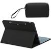 HYZUO Custodia Protettiva per Surface Pro 12 Pollici (2025), Supporto Folio Visualizzazione Multiangolare, Supporta Ricarica Magnetica per Stilo, Compatibile con Tastiera Type Cover, Nero