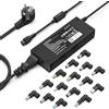 shefor 90W Universale Caricatore PC Portatile Alimentatore per HP Lenovo Acer Asus Dell Toshiba Sony Samsung Fujitsu MSI Medion 15V 16V 18V 18.5V 19V 19.5V 20V Con 15 Adattatori