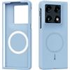 GIOPUEY Cover Magnetica per Motorola RAZR Fold, Compatibile con MagSafe, Materiale PC Rigido Custodia, Comodo e Liscio al Tatto Case - Blue