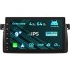 NVGOTEV [8 core 4+64 GB] Autoradio per BMW E46 M3 Rover75 MG ZT, Car Stereo Radio multimediale da 9 pollici con 4G LTE Wireless Car Play/Android Auto DSP GPS Bluetooth WiFi RDS FM/AM DAB opzionale