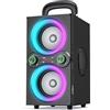 TPBEAT Cassa Bluetooth Potente Portatile, 80W Party Wireless Altoparlante Bluetooth, con Luci, Super Bass, Speaker TWS Stereo ad Alto Volume da 100dB, per Party,Campeggio