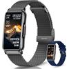 Moikmlih Smartwatch Uomo Donna, 1,47 HD 126+ Sportive Orologio Smartwatch con Notifiche Bluetooth, Pedometro, Monitoraggio del Sonno, Cardiometro SpO2, Fitness Tracker Impermeabile IP68 per Android/iOS