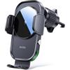 Auckly Qi 15W Caricatore Wireless Auto,Auto-Bloccaggio Supporto Telefono Auto, Ricarica Wireless Auto per iPhone 13/14/12 Pro Max Mini Plus 11/Pro/Xs,Supporto Smartphone per Galaxy S22/S20/S9 e Altri