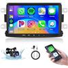 Hodozzy 【2+64G】Hodozzy Carplay Autoradio per Renault Captur Sandero Lodgy 2012 2013 2014 2015 2016 2017,8 Pollici Stereo auto Bluetooth con Android Auto/WiFi/GPS/RDS/FM/USB+Telecamera Retromarcia