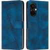 FERLAN Cover per OnePlus Nord CE 3 Lite Pelle Premium Portafoglio Protezione Wallet Libro Flip Case Magnetica Supporto Custodia per OnePlus Nord CE 3 Lite - Blu