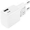 Security-01 Caricatore USB, 5 V, 2,4 A, 12 W, potenza totale con porte laterali USB-A + USB-C, adattatore di alimentazione per telecamere IP, tablet, lettori MP3, e-reader, smartphone, utensili