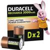 DURACELL D Batterie Ricaricabili (Confezione da 2) 1.2V, 3000 mAh NiMH