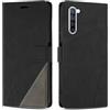 SONWO Cover per Oppo Find X2 Lite, Flip Caso in PU Pelle Case Cover Custodia con Slot per Schede e Supporto Stand per Oppo Find X2 Lite, Nero