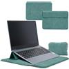 HaruYo 12-13-14-15-15.6-16 Pollici Custodia per laptop con Polsiere | laptop con Supporto Integrato , PU Pelle Portatile Sleeve per MacBook Air/Pro/Surface Dell Lenovo HP ASUS Acer 12-14 Pollici