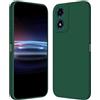 RankOne Custodia per Motorola Moto E14 / G04S / G04 / G24 / G24 Power (6.5 Inches) Cover Morbida in Silicone TPU - Verde scuro