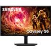 Samsung Monitor Gaming Odyssey G5 (S27FG506EU), Flat, 27, 2560x1440 (QHD), Fast IPS, 180 Hz, 1ms, Compatibilità G-Sync, HDMI, Display Port, Ingresso Audio, HAS, Pivot