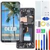 H&LYCYJ Display Schermo per Samsung S21 Ultra 5G OLED nero con cornice | Con impronte digitali，Wear Toolkit，OLED，HD+ Display，sostituire lo schermo，per i modelli:G998B G998B/DS G998U G998U1 G998W