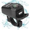 DAWCBVJQ Caricabatterie per telefono per moto, porta USB per moto - Adattatore telefonico USB a ricarica rapida,Caricabatterie rapido per moto impermeabile con bussola, moto