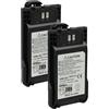 vhbw 2x batteria compatibile con Kenwood TK-3000T, TK-3000M2, TK-3000M, TK-3501 radio (1000mAh, 7,4V, Li-Ion) + clip