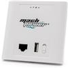 Mach Power Access Point da Incasso 2.4GHz 300Mbps, PoE 24V, Porta USB, Cloud Managed, Extender WiFi con Antenna MIMO e VLAN (WL-IWNAP24-054)