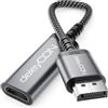 deleyCON Adattatore DisplayPort a HDMI (Per Monitor/TV/Proiettore HDMI) - Unidirezionale - Supporto 1080p@120Hz / 1440p@60Hz / 4K@30Hz - per Computer con DisplayPort, Schede Grafiche e PC Gaming
