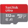SanDisk Ultra 512 GB microSDXC UHS-I scheda per Chromebook con adattatore SD e velocità di trasferimento fino a 150 MB/s