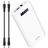 NASTIMA PD 45W 12V Power Bank 5200mAh 56,16Wh Batteria Agli ioni di Litio | con Uscita 12V DC e 5V USB-A QC3,0 Type-C Tripla Uscita per Strisce LED, Telecamere a Circuito Chiuso, Videocamere, Binocoli