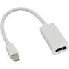 zdyCGTime Mini DisplayPort Adattatore Maschio a HDMI Femmina, Adattatore da Thunderbolt a HDMI,Compatibile con PC, TV, laptop, monitor, proiettore, ecc.(Bianco)
