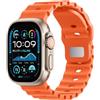 BXUXOHS Cinturino Silicone Ocean per Apple Watch Ultra/3/2 49mm 46mm 45mm 44mm 42mm