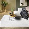 ELLE Decoration Panglao - Tappeto moderno a pelo corto, per soggiorno, camera da letto, cucina, effetto molto basso, Skandi boho, onde geometriche, arco, per soggiorno, camera da letto, cucina,