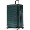 Hauptstadtkoffer Mitte - Valigia Rigida Grande, TSA, 4 Ruote, Bagaglio da Stiva con Espansione di Volume di 8 cm, 77 cm, 130 L, Verde (Bosco)