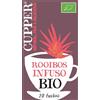 CUPPER Infuso Biologico Rooibos, Antiossidanti, Rinfrescante e Gustoso Senza Teina, Caffeina, Ingredienti da Agricoltura Biologica, Confezione da 20 Bustine