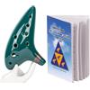Deekec Legend of Zelda - Ocarina a 12 fori, in Do contralto, con libro delle canzoni della leggenda di Zelda, con custodia protettiva (verde)