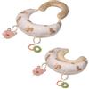 Taf Toys Supporto per Il Tempo della Pancia, Giocattolo per Bambini a 2 Fasi per Neonati da 0 a 6 Mesi, Giocattolo Increspato e Design a Forma di U, rafforza i Muscoli del Collo/Schiena, Comodo