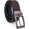 Timberland PRO Men's 38mm Harness Roller Reversible Leather Belt, brown/black, 38