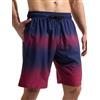 Arcweg Pantaloncini da Uomo per Nuoto Pantaloncini da Bagno Asciugatura Rapida Shorts da Spiaggia Lunghi con Multi-Tasche Surf a Righe